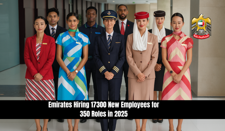 Emirates Hiring 17300 New Employees for 350 Roles in 2025