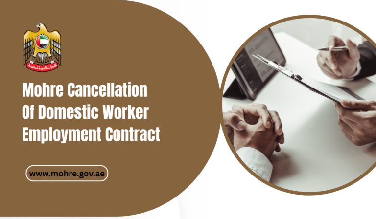 Mohre Cancellation Of Domestic Worker Employment Contract