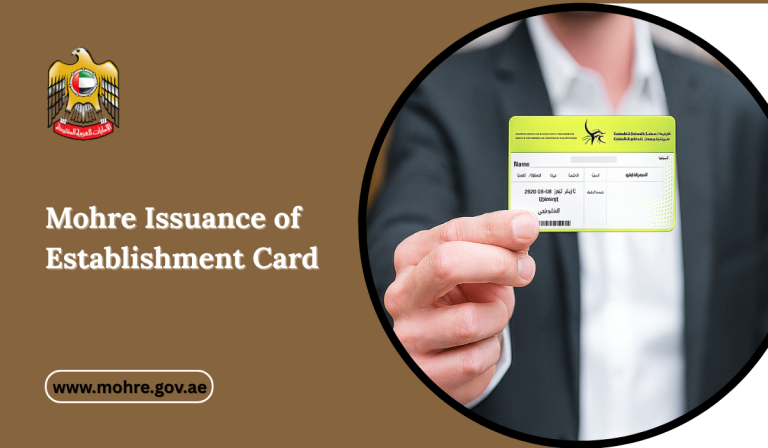 Mohre Issuance of Establishment Card