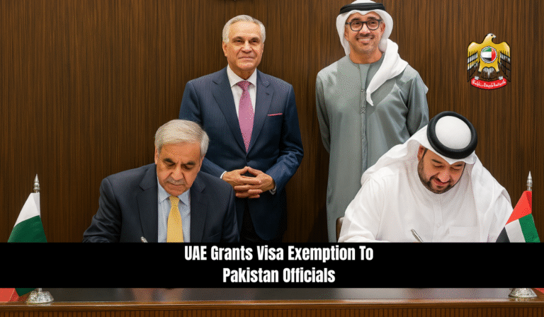 UAE Grants Visa Exemption To Pakistan Officials