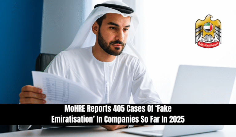 MoHRE Reports 405 Cases Of ‘Fake Emiratisation’ In Companies So Far In 2025