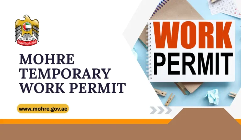MOHRE Temporary Work Permit